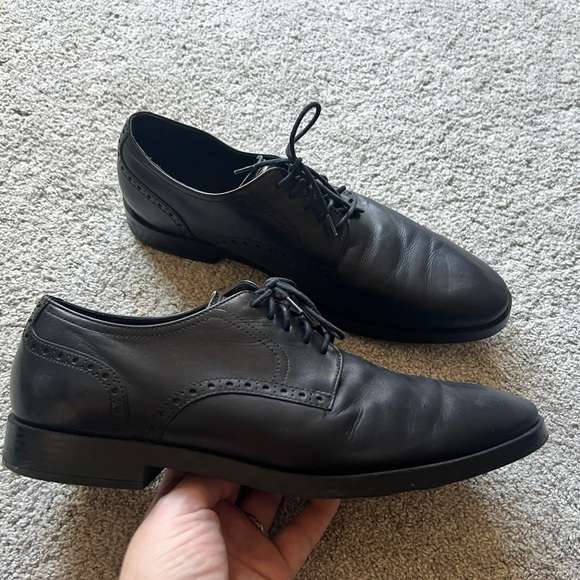 Cole Haan Other - Cole Haan C23783 Mens Size 9.5 Grand OS Oxfords Plain Toe Black Leather Shoes